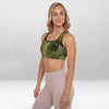 Brassière de Sport Rembourrée Précision Feuille Dorée