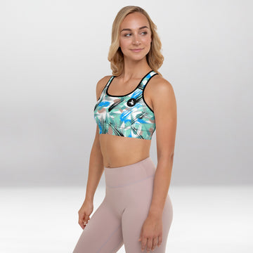Brassière de Sport Rembourrée Précision Art Abstrait
