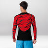 Rashguard Homme Ajusté Musclé – Rouge Tranchant