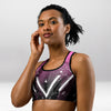 Brassière de Sport Rembourrée Précision Évasion Rose