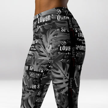 Legging d’Entraînement Passion Sportive Noire