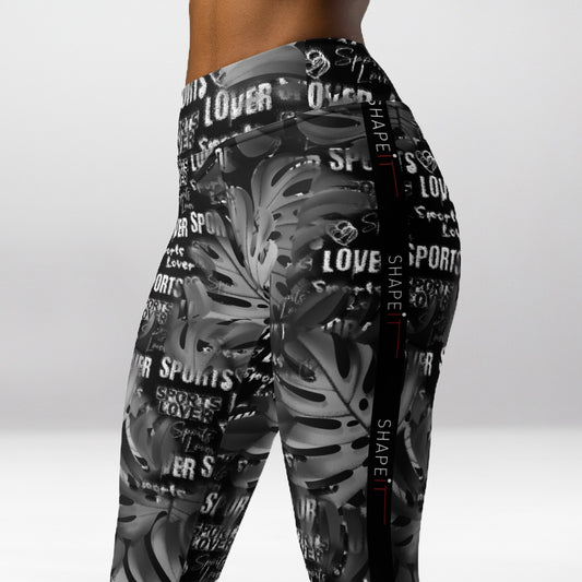 Legging d’Entraînement Passion Sportive Noire