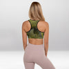 Brassière de Sport Rembourrée Précision Feuille Dorée