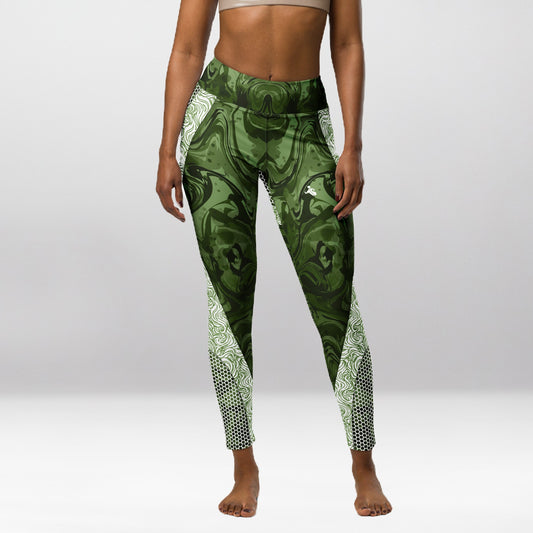 Legging d’Entraînement Teinte Verte