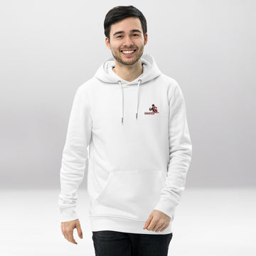 Sweat à Capuche Brodé en Coton Bio Shapeit – Blanc