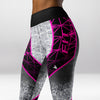 Legging d’Entraînement Rose Textile