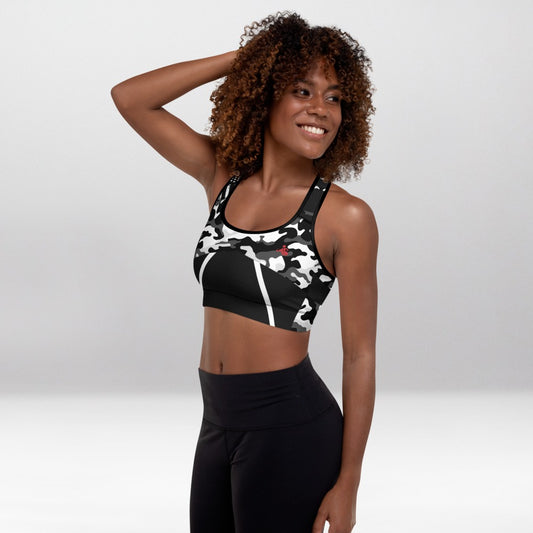 Brassière de Sport Rembourrée Précision Football Américain Noir