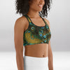 Brassière de Sport Rembourrée Précision Paon Brun