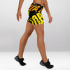 Short Court Femme Jaune Graffiti