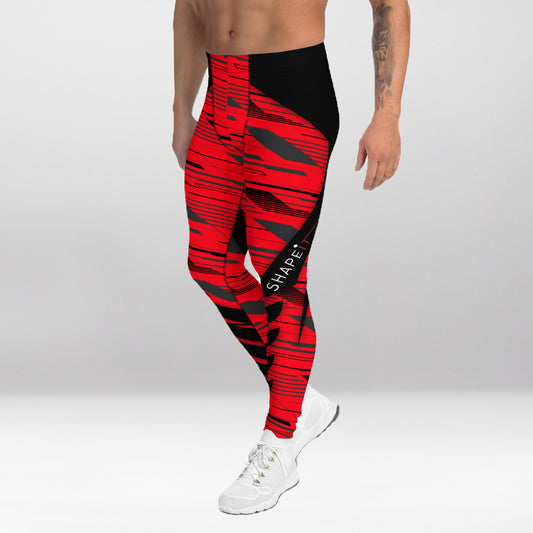 Leggings d’Entraînement Homme Rouge Tranchant