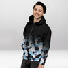 Sweat à Capuche Premium Dégradé Camouflage Bleu