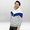 Sweat à Capuche Bleu Chinée