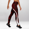 Legging d’Entraînement Labyrinthe Rouge Miroir