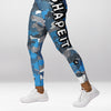 Legging d’Entraînement Camouflage Étoilé Bleu