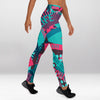 Legging d’Entraînement Croix Turquoise