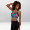 Brassière de Sport Rembourrée Précision Croix Turquoise