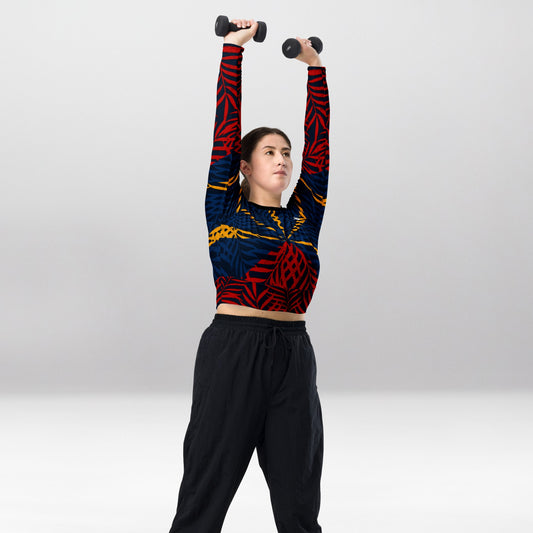 Crop Top Manches Longues Femme – Réunion Sous les Tropiques