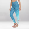 Legging d’Entraînement Éclats de Cristal Bleu