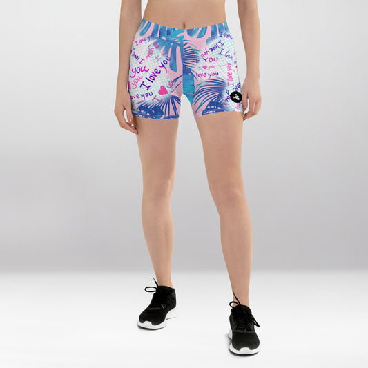 Short Court Rose Je t’Aime