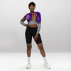 Crop Top Manches Longues Femme – Croix Violette