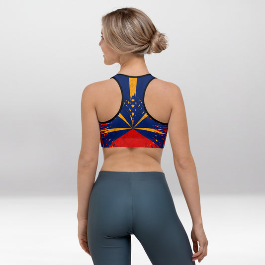Brassière de Sport Rembourrée Précision La Réunion en Couleurs