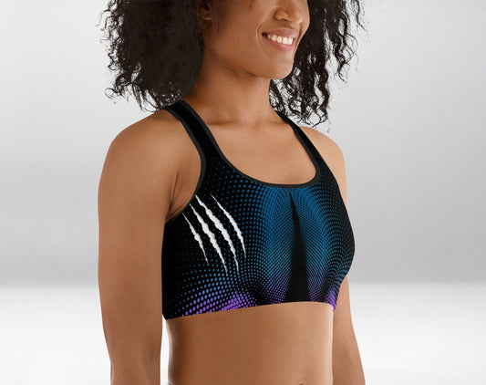 Brassière de Sport Rembourrée Violette Intense