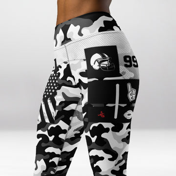 Legging d’Entraînement Football Américain Noir