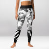 Legging d’Entraînement Géométrique Noir