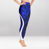 Legging d’Entraînement Labyrinthe Bleu Miroir