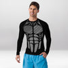 Rashguard Homme Ajusté Musclé – Abdos d’Acier