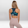 Brassière de Sport Rembourrée Précision Jade Graffiti