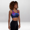 Brassière de Sport Rembourrée Lumières Stroboscopiques Violettes