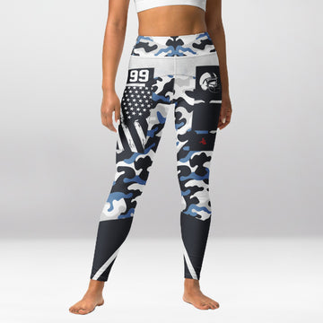 Legging d’Entraînement Football Américain Bleu