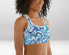 Brassière de Sport Rembourrée Précision Bleu Hydrographique