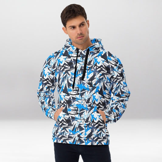 Sweat à Capuche Premium Shapeit Éclaboussures Bleues