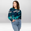 Crop Top Manches Longues Femme – Jade Graffiti