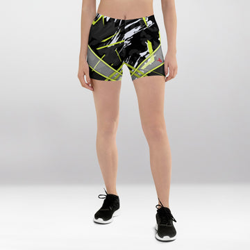 Short Court Femme Vert Citron