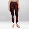 Legging d’Entraînement Labyrinthe Rouge Miroir