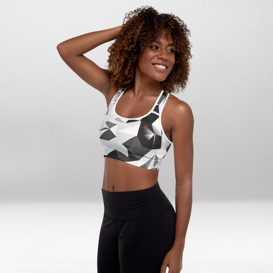 Brassière de Sport Rembourrée Précision Verre Brisé