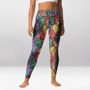 Legging d’Entraînement Feuilles d’Automne