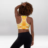 Brassière de Sport Rembourrée Jaune Baiser du Soleil