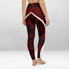 Legging d’Entraînement Labyrinthe Rouge Miroir