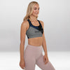Brassière de Sport Rembourrée Motarde Bleue
