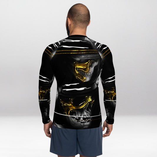 Rashguard Homme Ajusté Musclé – Or des Pirates