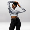 Crop Top Manches Longues Femme – Le Ciel Comme Limite