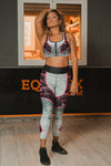 Legging d’Entraînement Rose Textile