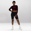 Crop Top Manches Longues Femme – Lys Rouge