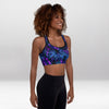 Brassière de Sport Rembourrée Précision Nuit de Givre Violette