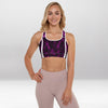 Brassière de Sport Rembourrée Précision Labyrinthe Violet Miroir