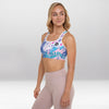 Brassière de Sport Rembourrée Précision Rose Je T’aime